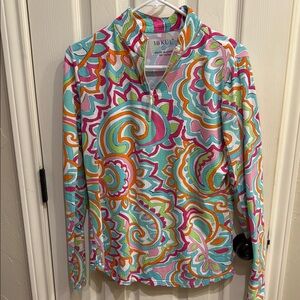 IBKUL Multicolor Paisley Long Sleeve Top